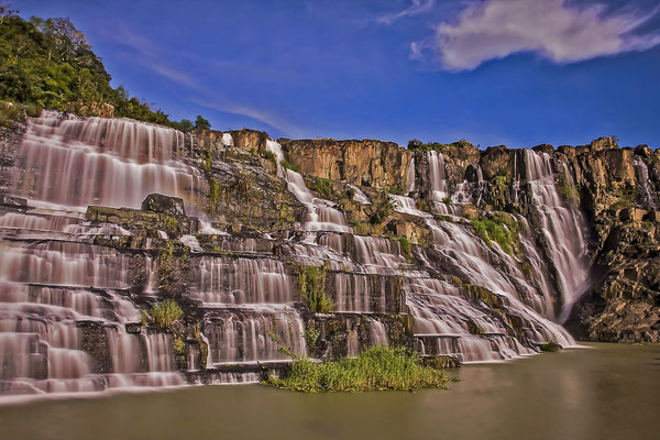 Pongour-Wasserfall, zentrales Hochland von Vietnam, Südostasien 