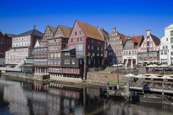 Fachwerkhäuser in der Altstadt von Lüneburg an der Ilmenau, Lüneburg, Deutschland