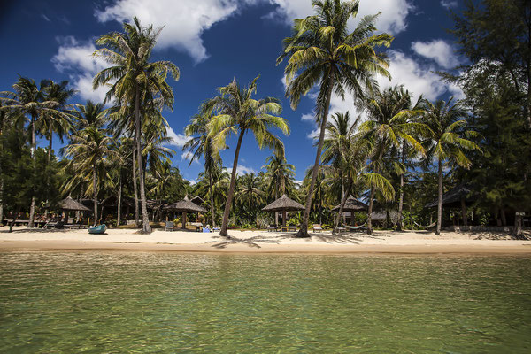 Kleine Resort-Anlage am Strand, Bamboo-Resort, bei Gian Dau, Phu Quoc island, Vietnam,Asien
