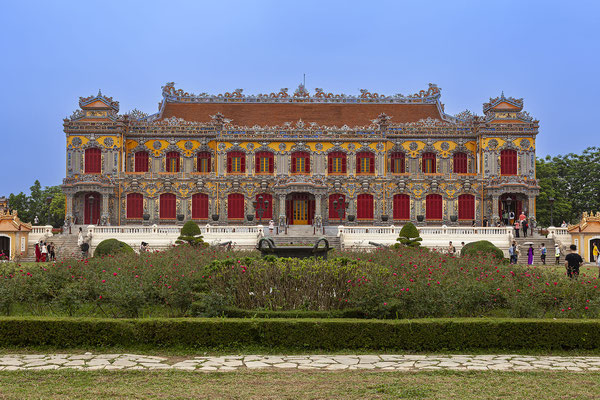 Kien Trung Palast, der alte Kaiserpalast, Reliquienkomplex der Zitadelle von Hue, Hue, Vietnam, Südostasien, Asien