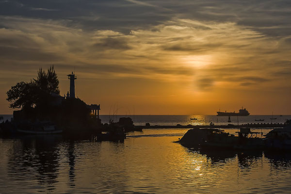 Duong duong  harbour,sunset, Phu Quoc Island, Vietnam, Southeast Asia