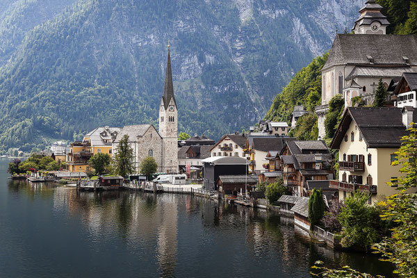 Hallstatt, Lake Hallstatt, Salzkammergut, Austria, Europe