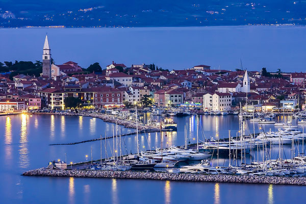 Bay and marina of Izola, Adriatic Slovenia, Europe