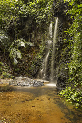 Wasserfall mit Palmen, Insel Ko Lanta, Thailand, Asien