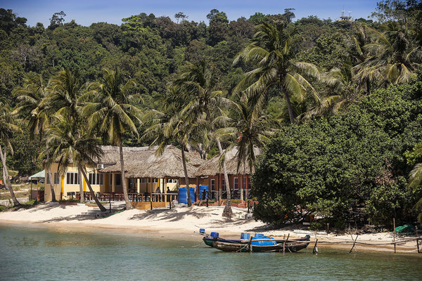 Kleine Resort-Anlage am Strand, Bamboo-Resort, bei Gian Dau, Phu Quoc island, Vietnam,Asie