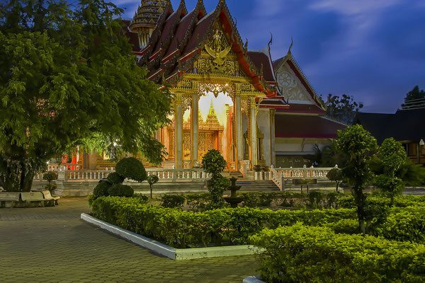 Wat Chalong temple complex, Phuket, Thailand, Asia