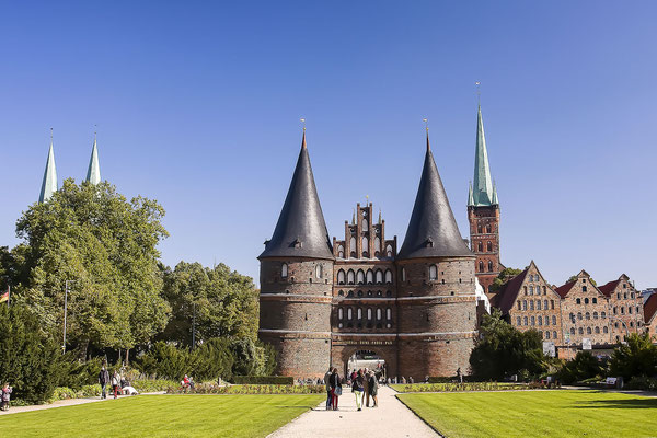 Holstentor, Lübeck, Hansestadt, Schleswig-Holstein, Deutschland, Europa