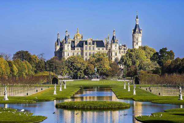 Schloss von Schwerin, Mecklenburg-Vorpommern, Deutschland, Europa