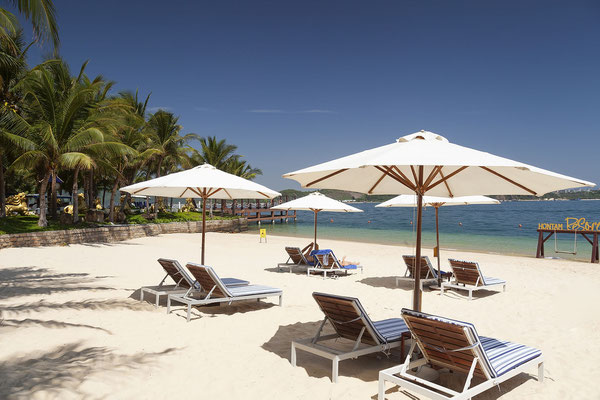 Strand auf der Insel Hon Tam, Nha Trang, Provinz Khan Hoa, Vietnam, VietNam, Asien
