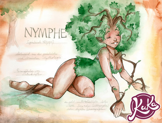 Illustration einer Dryade