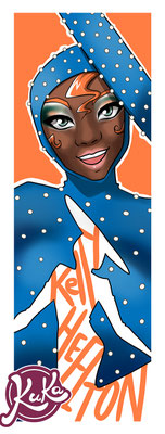 Digitales Artwork der Drag Queen Kelly Heelton