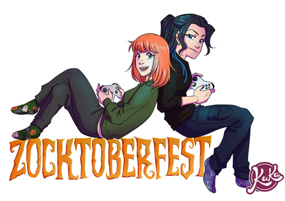 Postkarten- und Logo-Design für StreamerInnen froschmaedchen und Drachenkraut
