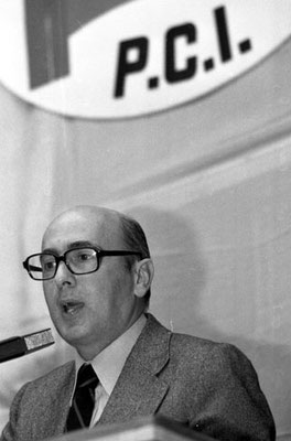 Roma, Marzo 1975 -  Giorgio Napolitano al convegno Pci