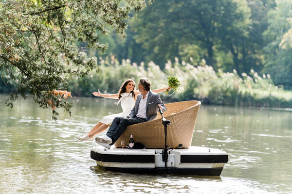 Trauung in Laxenburg am Schlossteich