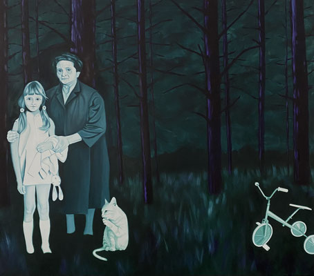Something only we know; 2025, oil on canvas, 160 x 180 cm