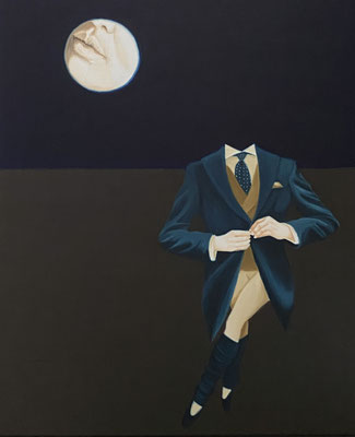 The darkness in my head; 2025, oil on canvas, 60 x 50 cm