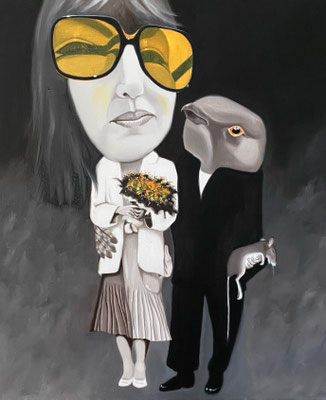 Cold little heart; 2025, oil on canvas, 60 x 50 cm