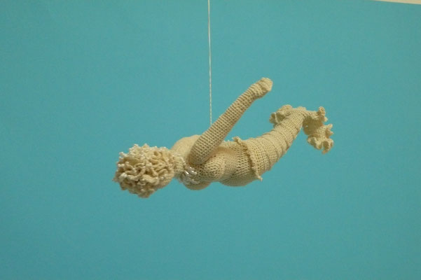 schwimmerin gehäkelt