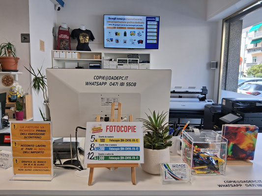DADE print center copisteria grafica stampa plotteraggi web digital gadget