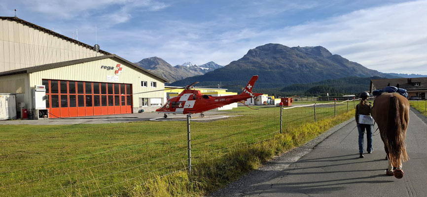 Kurz vor dem Ziel noch am Helikopterlandeplatz vorbei