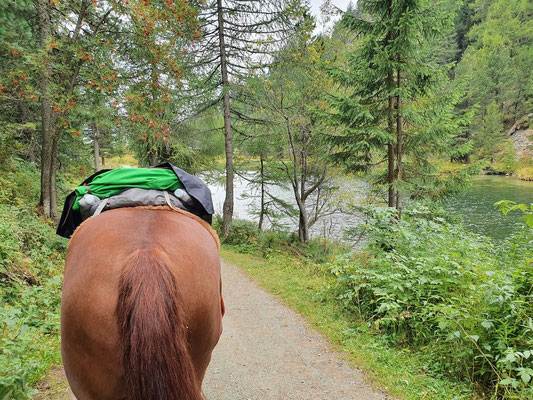 Und überall können wir kleine Bergseen entdecken
