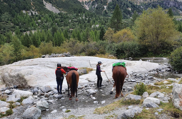 Durst löschen im frischen Gletscherwasser