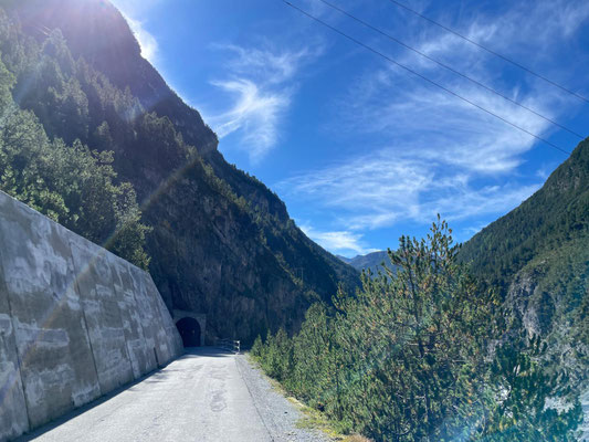 Auch das kann passieren: Tunnel auf der Strecke