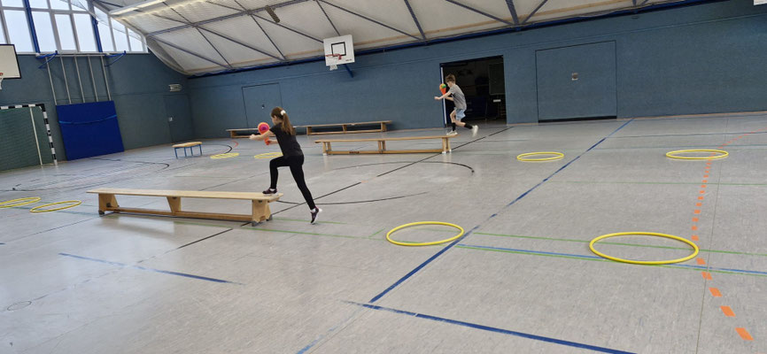 Natürlich starten wir sportlich in unsere Osterferien.