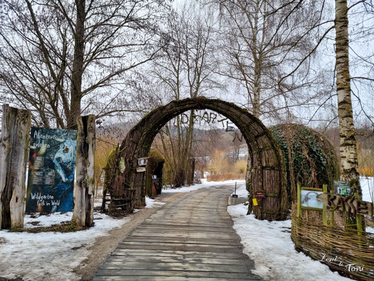 Der Eingangsbereich zum Wildgarten Furth im Wald