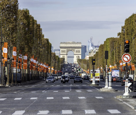 Arc de Triomphe und Champs Elysee