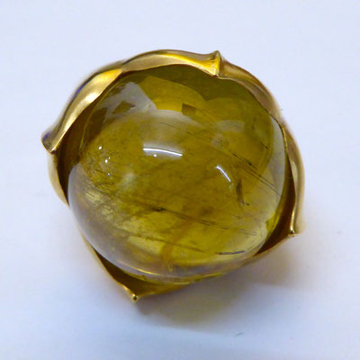 Ring mit Turmalin, Gelbgold 750