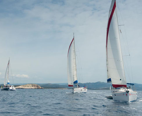 Flottillensegeln Familie Lefkas 