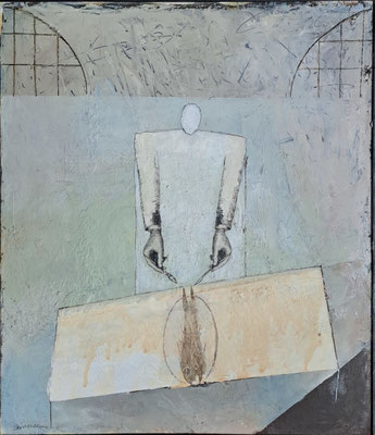 Stockfischesser (Eit., Öl, Faserpl.) 40x30