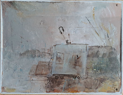 Straßenbahn (Eit., Öl, Faserpl.) 25x35