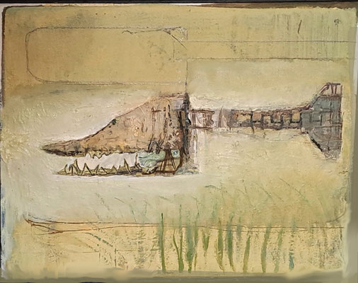 Raubfisch (Eit, Öl, SpanPl) 27x35