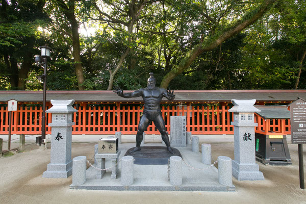 古代力士像 ／ 住吉神社 福岡市 - nakamura ningyo