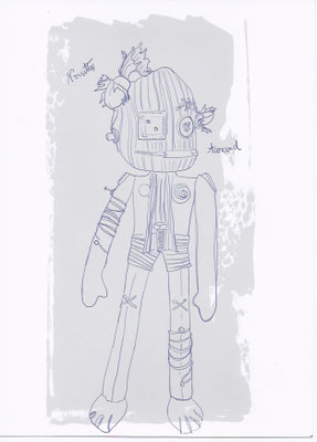 Dessin pour Doddle aux noisettes-George-Galerie dart contemporain côte d'Azur-Biot