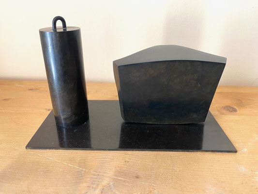 Stephane Chavanis, "le poids des mots" bronze 6/8-  30X15X16cm Galerie Gabel - Biot- Côte d'Azur