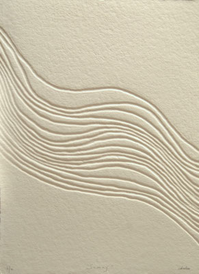 René Galassi : Gravures-Empreintes,  réalisées en 20 exemplaires, sur du papier chiffon Manualis Cartiera in Fabriano, 56x76cm/  hors cadre