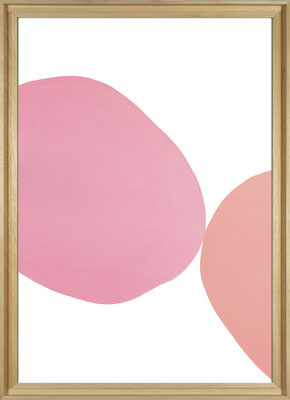 Elvire Bastendorff, 70X50cm, (Diptyque)  acrylique sur papier. Galerie Gabel, Biot