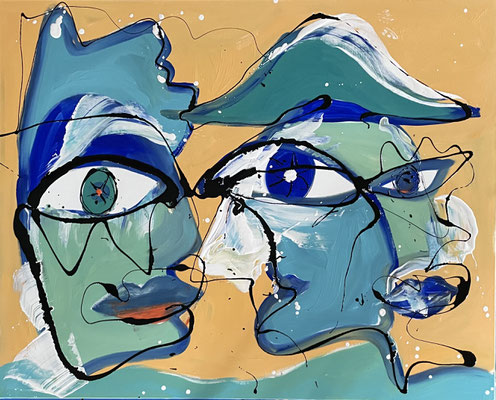 Erick Ifergan 130X160cm  acrylique sur toile- Galerie Gabel- Côte d'Azur - Biot