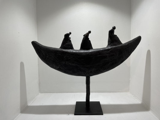 Sophie Hustin- pièces uniques en bronze. Galerie Gabel BIOT