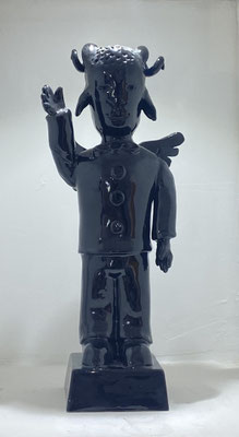 MOYA- sculpture en céramique de Patric Moya - 45X20X12ccm