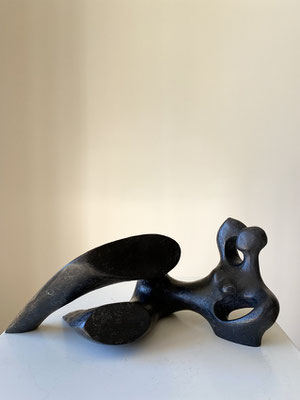 Anne Gaëlle Arnaud, Nu bleu Matisse, bronze numéroté signé. Galerie Gabel, Biot, Côte d'Azur