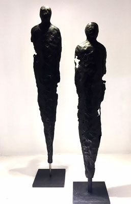 Sophie Hustin- pièces uniques en bronze. Galerie Gabel BIOT