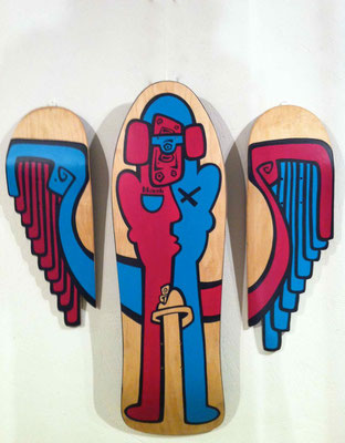 Nils Inne- Skate angel-1300 euros-pièce unique-galerie Gabel-côte d'Azur-BIOT
