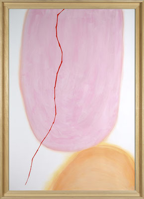 Elvire Bastendorff, 70X100cm, poudre de pastel sec et acrylique sur papier. Galerie Gabel, Biot