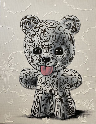 Moya-Acrylique sur toile- Dolly-30X40cm-Galerie Gabel-BIOT 