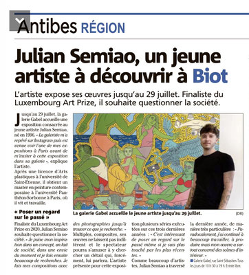 Julian Semiao exposition Galerie Gabel