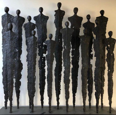Sophie Hustin- "Armée", pièce unique en bronze. Galerie Gabel BIOT